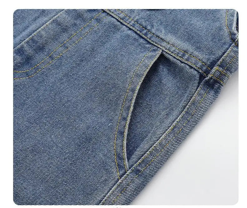 2024 Mode Frühling Herbst Kinder Jumpsuit Jungen Mädchen Cartoon Jeans Latzhose Kinderhosen Fashion Kleinkind Freizeit 0-5 Jahre
