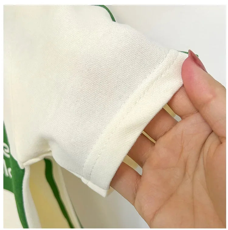 2024 Neues Kinder Kurzarm-Anzug Gestreifte Mädchen Jungen Set Sommer Oberteile + Kurze Babykleidung Kinderbekleidung