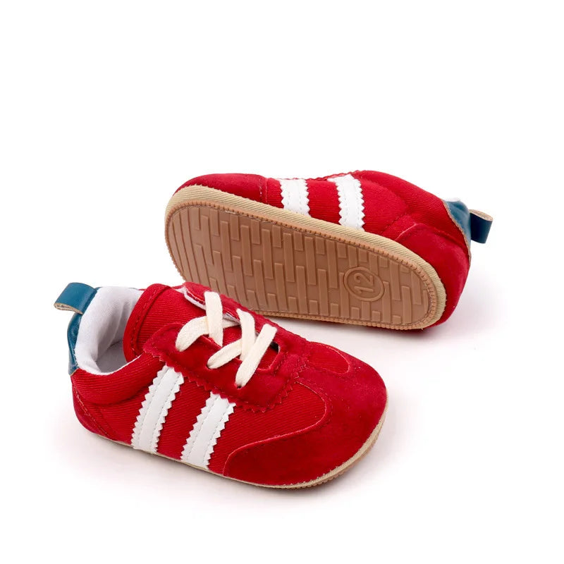 Lauflernschuhe Lässige Canvas-Sneaker für Neugeborene, Baby-Jungen und Mädchen, weiche Gummisohle, Kleinkind-Krabbelschuhe