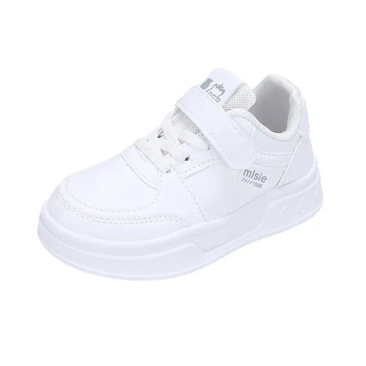 2026 New Leather Kids Running Shoes youngsters teens Casual Fashion Walking Sneakers Breathable Non-slip Girl Tennis Footwear