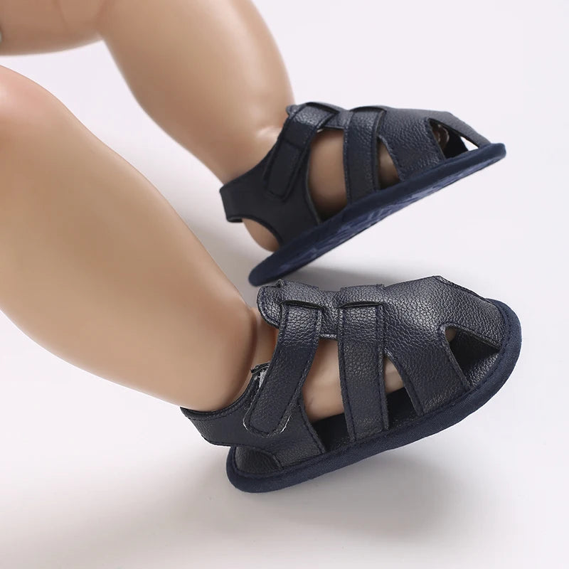 Baby Shoes Summer Collection For Boys Aged 0-1 Including Ankle Sandals and Baby Walking Shoes