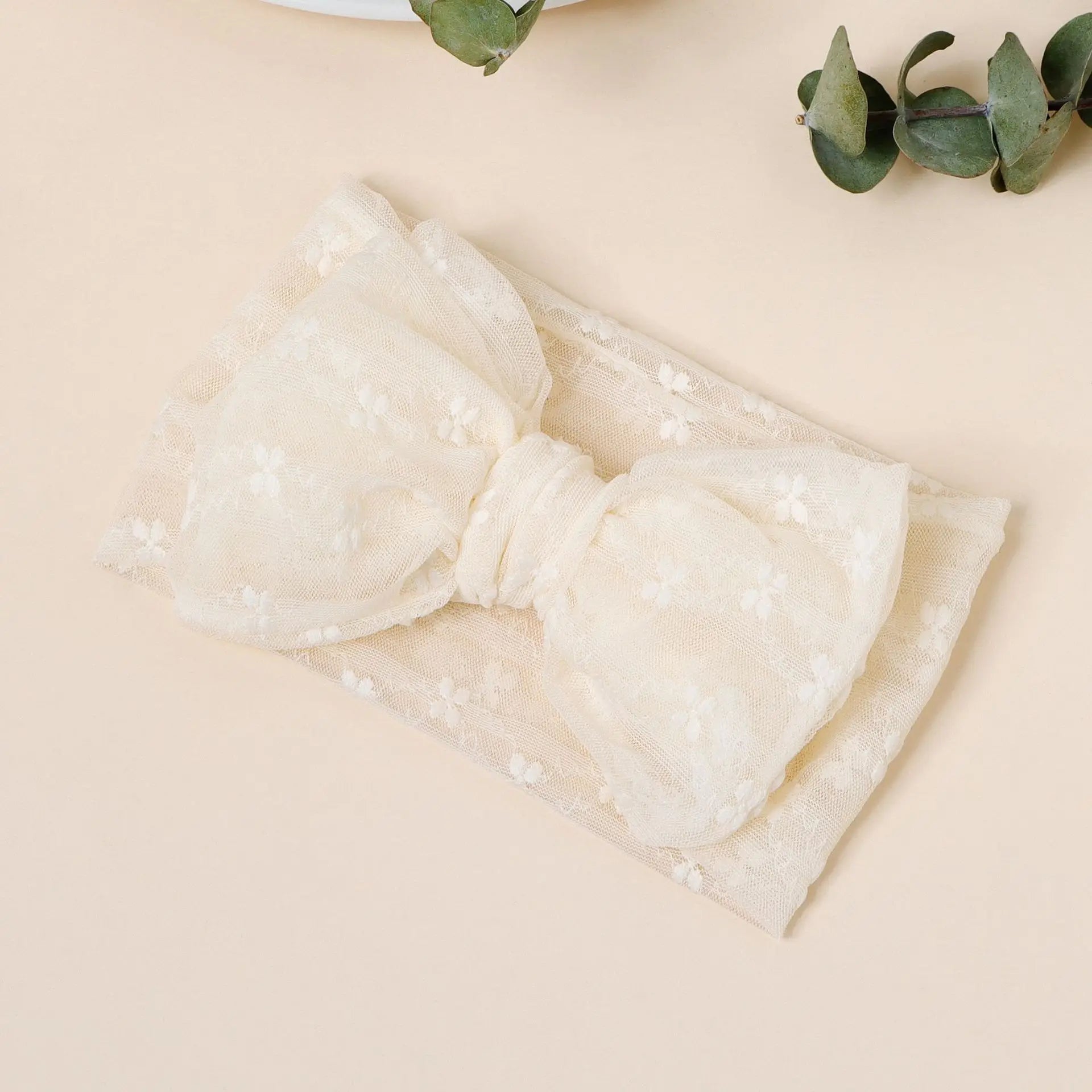 3pcs Baby Girl Headband Braised Mesh Double-layer Bow Headband Newborn Soft Turban Headwrap Baby Hair Accessories Kids Headwear