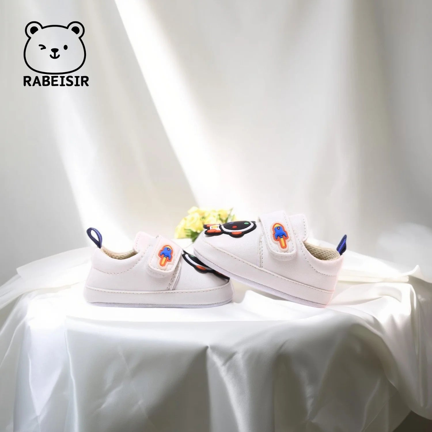 Baby Jungen Sneakers 0-1 Jahre Baby Kleinkind Schuhe Weiche Sohle Atmungsaktiv Rutschfest Cartoon-Muster