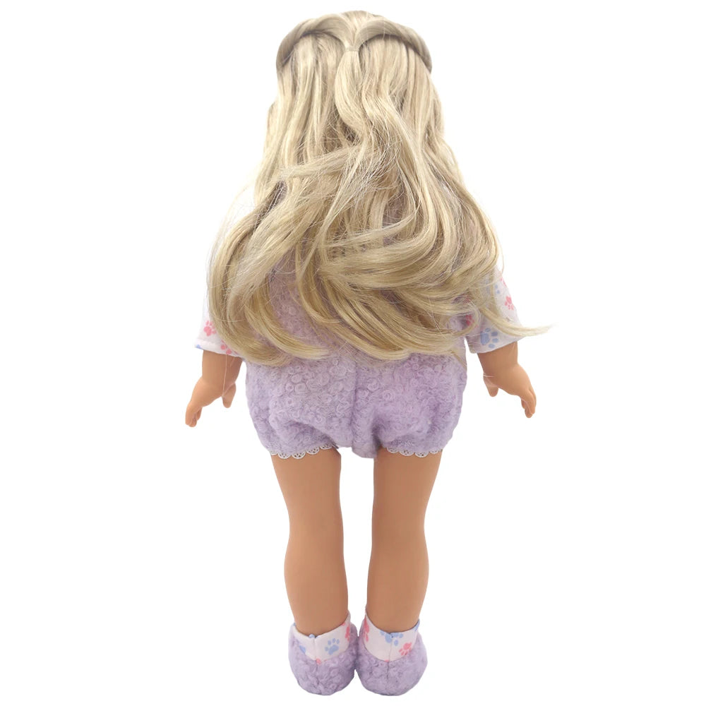 Baby Born Doll Outfits For 13-18 Inch Newborn Doll Cute Jumpers Rompers Suit+Shoes Doll Accessories Festival Birthday Gift