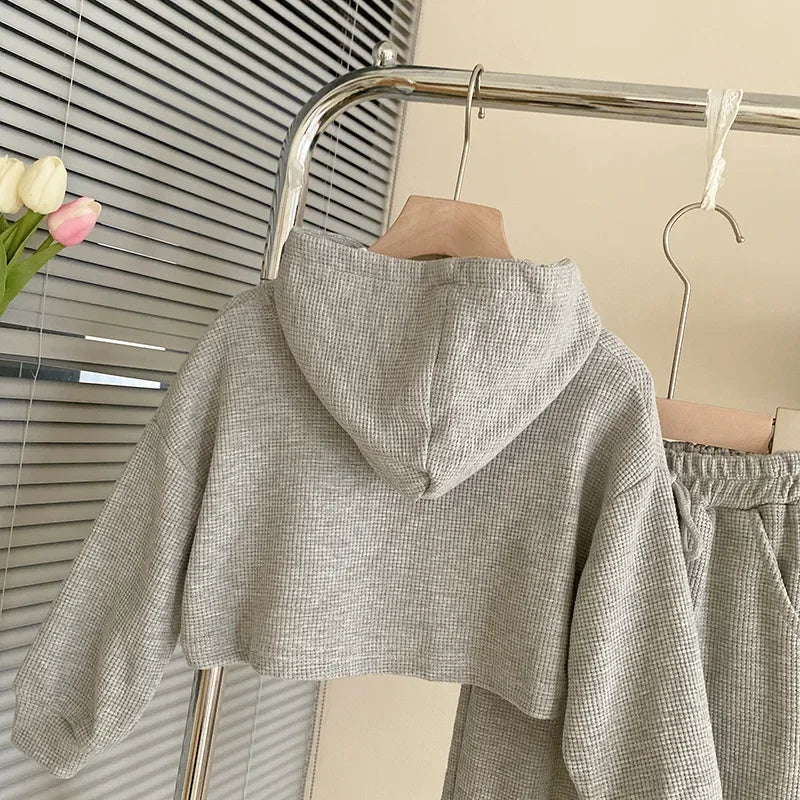 Children's Clothing Sets Letter Print Sweatshirt + Tank Top + Pants 3pcs Baby Girl Clothes for 2 To 7 Years Baby Girl Outfit Set