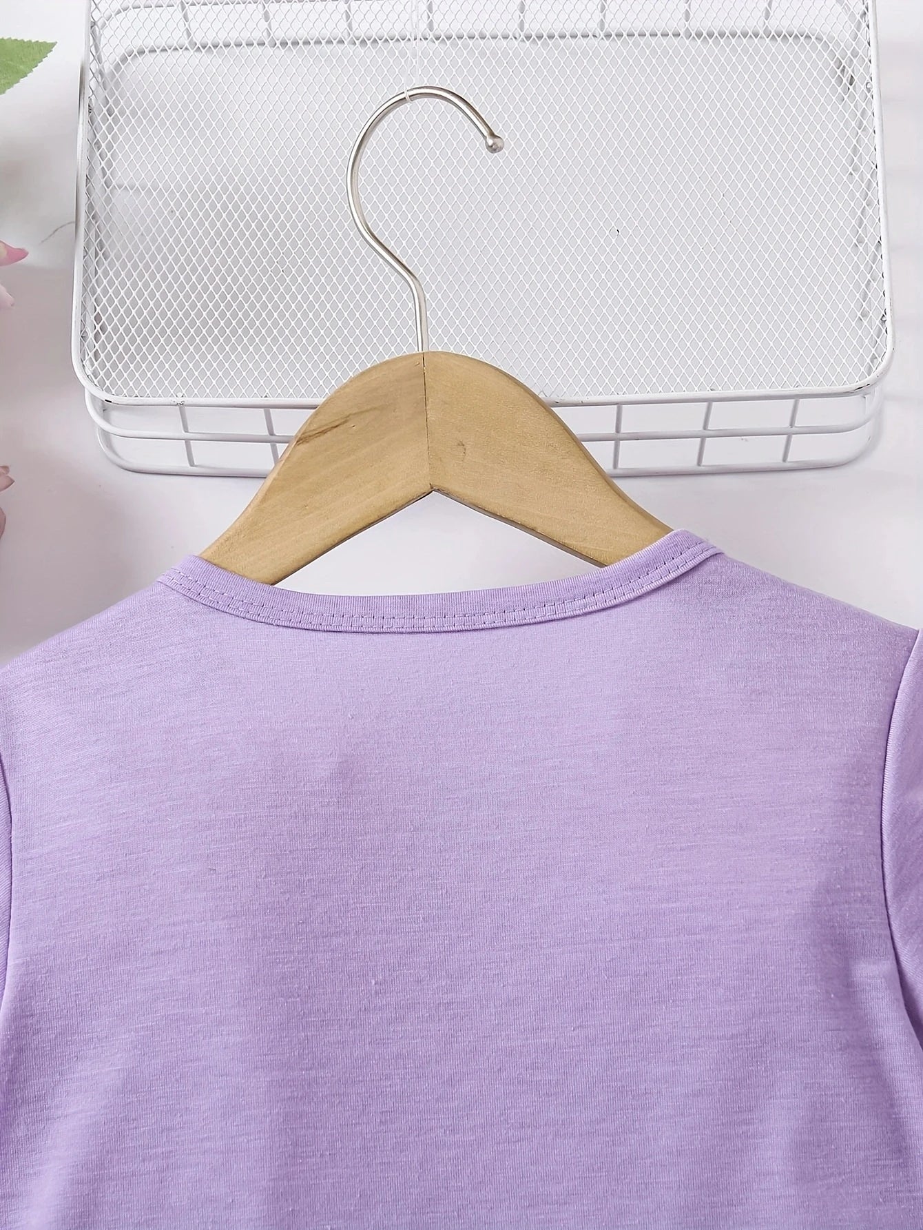 Bonito mono informal de verano para niña con estampado de amor, vestido de mezcla de fibra de poliéster suave, transpirable y elástico.