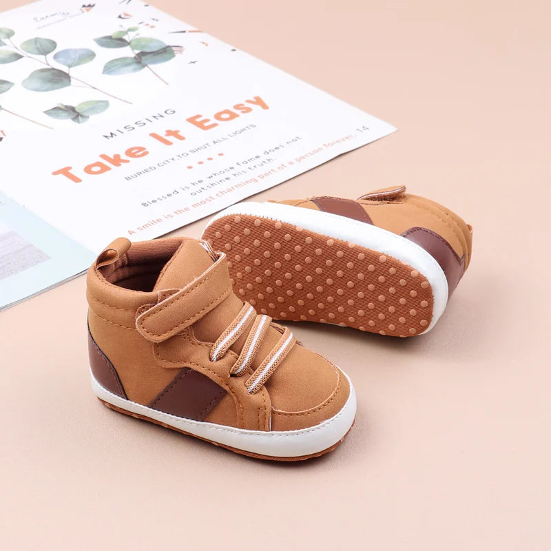 Zapatos de bebé de algodón suave de alta calidad, estilo primavera y otoño, para niños y niñas de 0 a 9 a 18 meses, nueva moda para bebés 2024 BHX3190