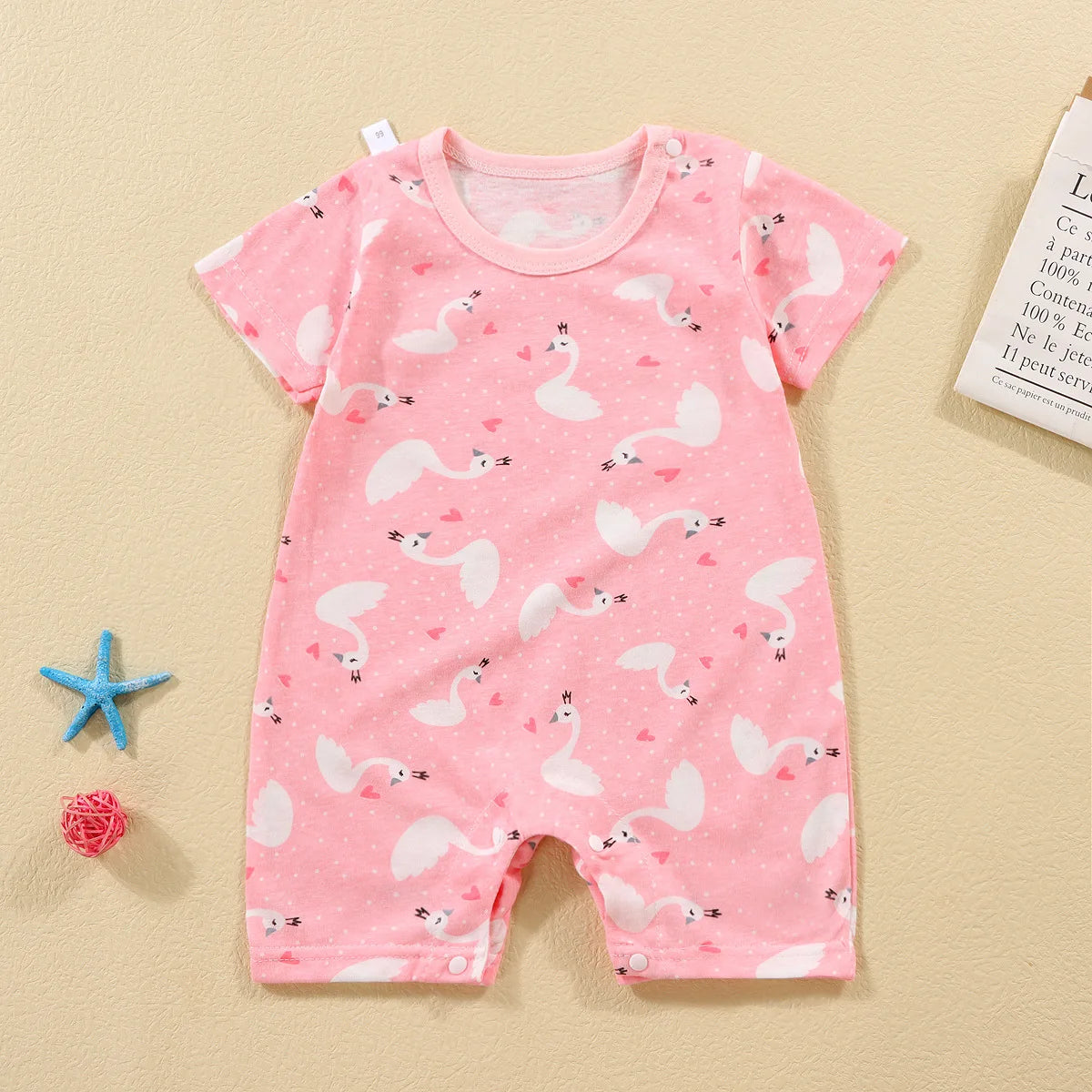 2025 Climbing Clothes Pure Cotton Summer New Version Of Male Baby Thin Female Short Sleeved Children Onesies Kids Clothes