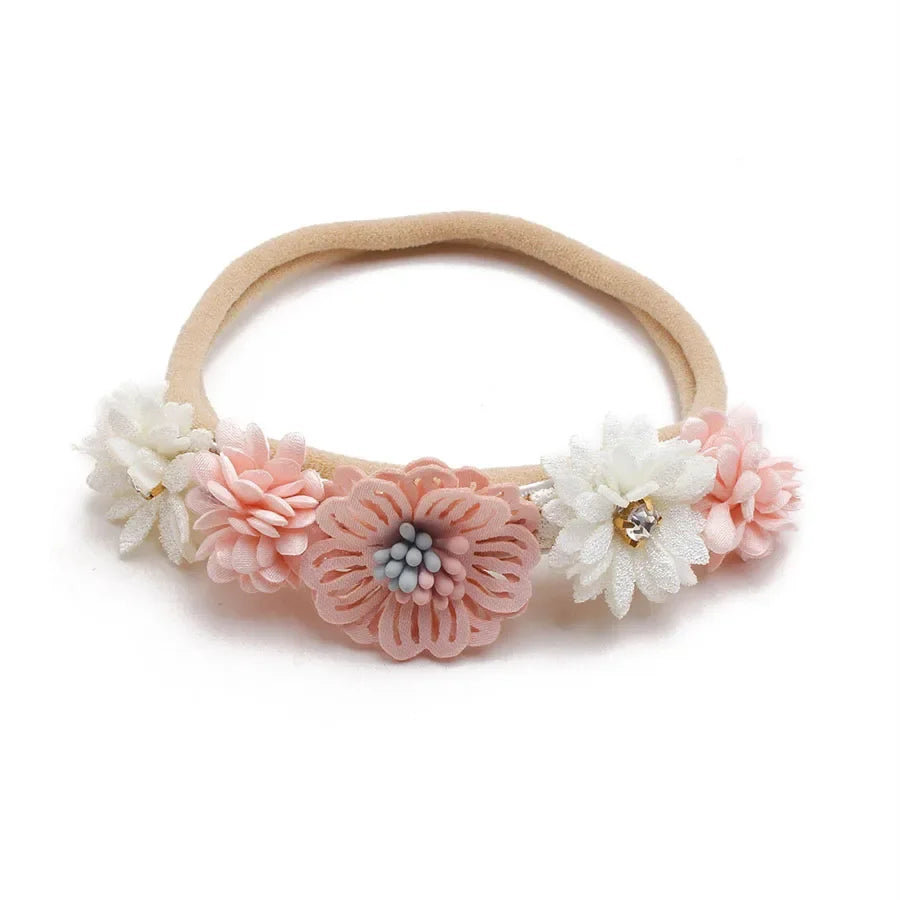 1/3pcs Baby Headbands for girls Kids Cute Flower Headwear Nylon Soft Elastic Hair Band Gifts Toddler Headband Hair Accessories