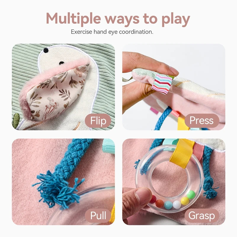 Baby Toy Montessori Rabbit Soothing Towel Toy Is Specially Designed For Babies Featuring A Soft And Cute Rbbit Shape As Its Core