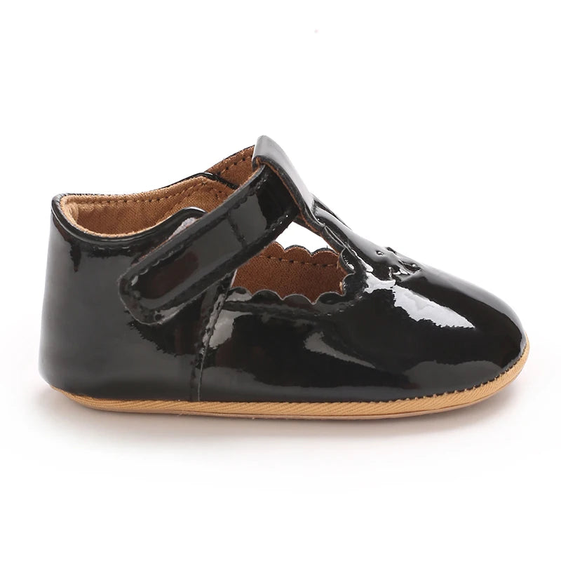 Baby Little Leather Shoes Spring And Autumn New Style Western Soft Soled Sneakers Female Baby Princess Shoes