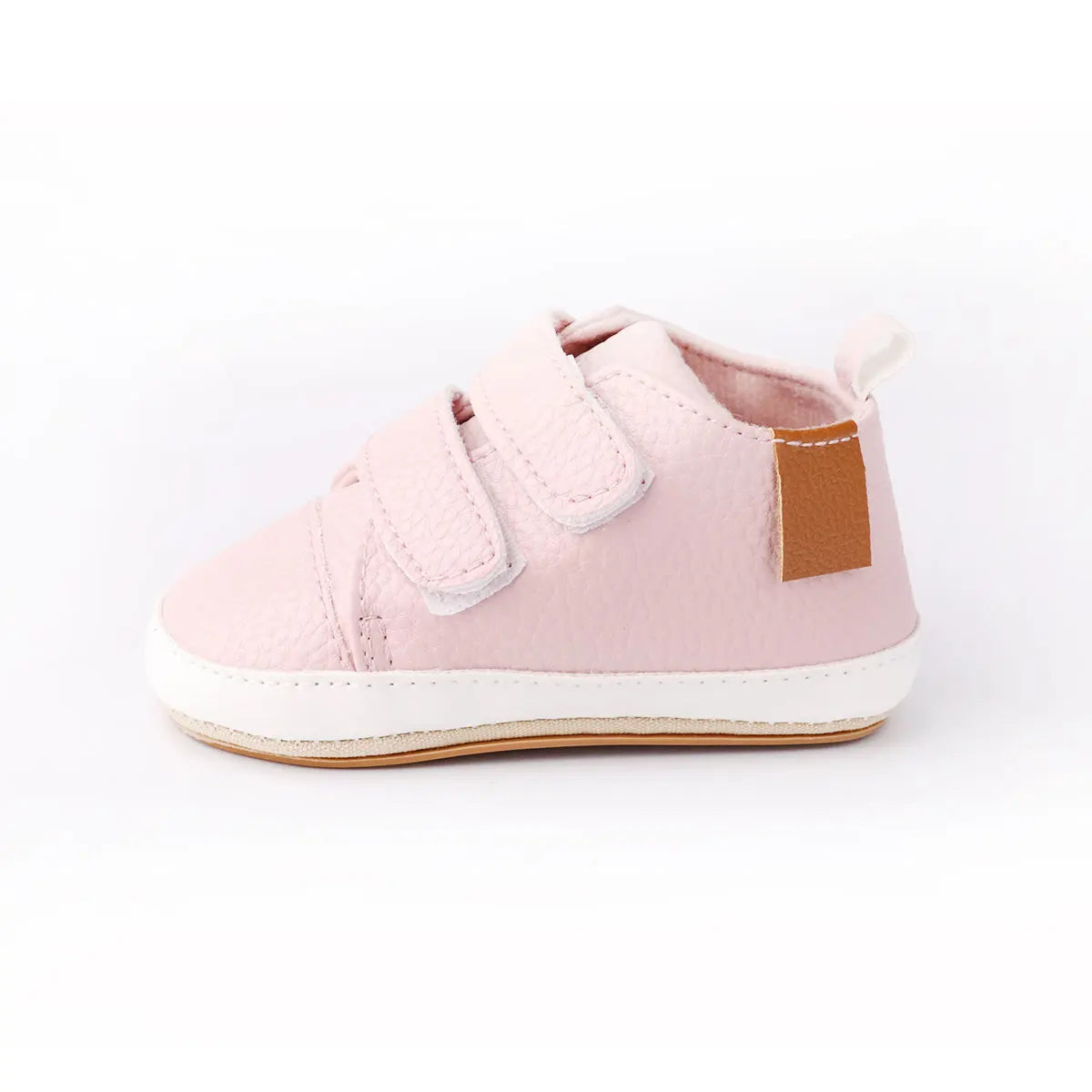 Zapatos de bebé, zapatos de bebé de primavera y otoño de 0 a 1 año, zapatos de bebé con doble velcro, suela blanda casual antideslizante, zapatos de bebé de caña baja