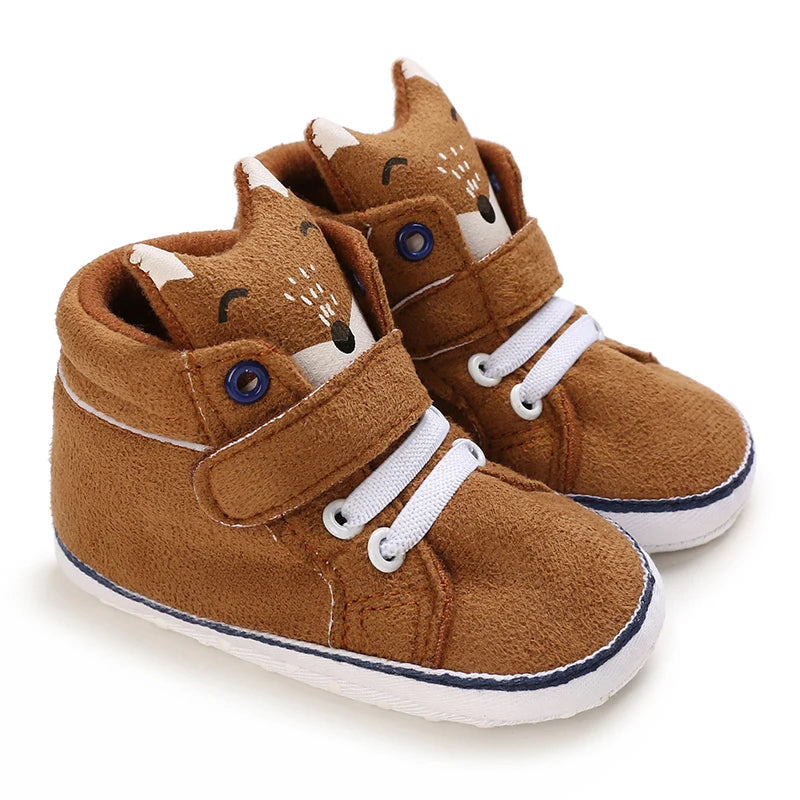 Cartoon Baby Sneakers Baby Boys Girls Canvas Shoes Non-slip Non-slip soft sole Comfortable Soft Unisex Baby Shoes 0-18M