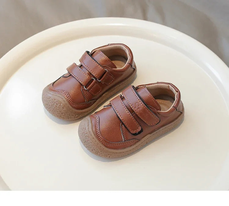 0-5 Years New Baby Shoes Microfiber Leather Toddler Boys Barefoot Shoe Star Soft Sole Girls Outdoor Tennis Fashion Kids Sneakers