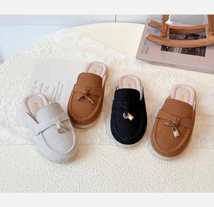 Children Leather Shoes for Girls Boys 2026 Spring Summer New Fashion Korean Style Soft Bottom Anti-slippery Versatile Loafers
