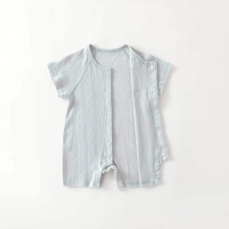 Ropa de bebé de verano fina con aire acondicionado, mono de manga larga, ropa de recién nacido, pijama de algodón puro, pelele, ropa de verano para bebé