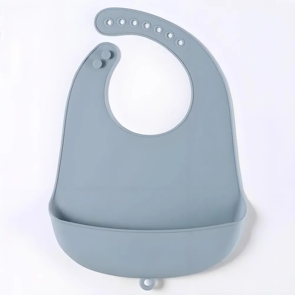 Baby Bib Adjustable Waterproof Bibs Babies Soft Edible Silicone Newborn Saliva Dripping Towel Drooling Children Scarf BPA Free
