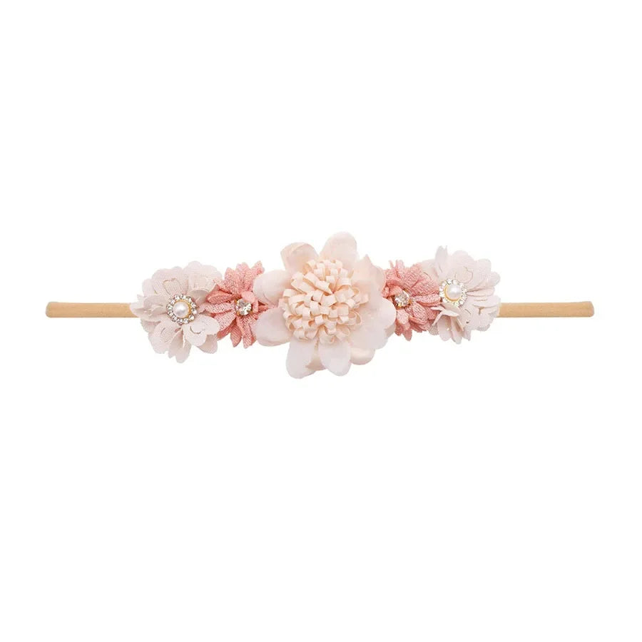 1/3pcs Baby Headbands for girls Kids Cute Flower Headwear Nylon Soft Elastic Hair Band Gifts Toddler Headband Hair Accessories