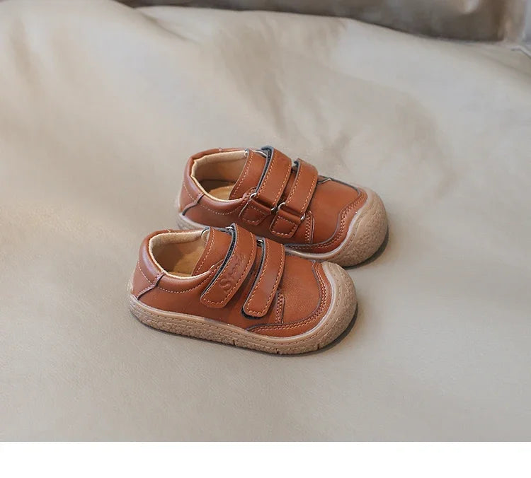 0-5 Years New Baby Shoes Microfiber Leather Toddler Boys Barefoot Shoe Star Soft Sole Girls Outdoor Tennis Fashion Kids Sneakers