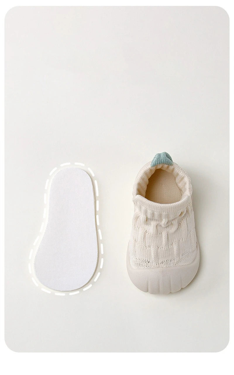 Spring Autumn Baby Boys Girls High Top Walking Shoes Kids Sneakers Child Soft Sole Anti Slip Knitted Infant Newborn Socks Shoes