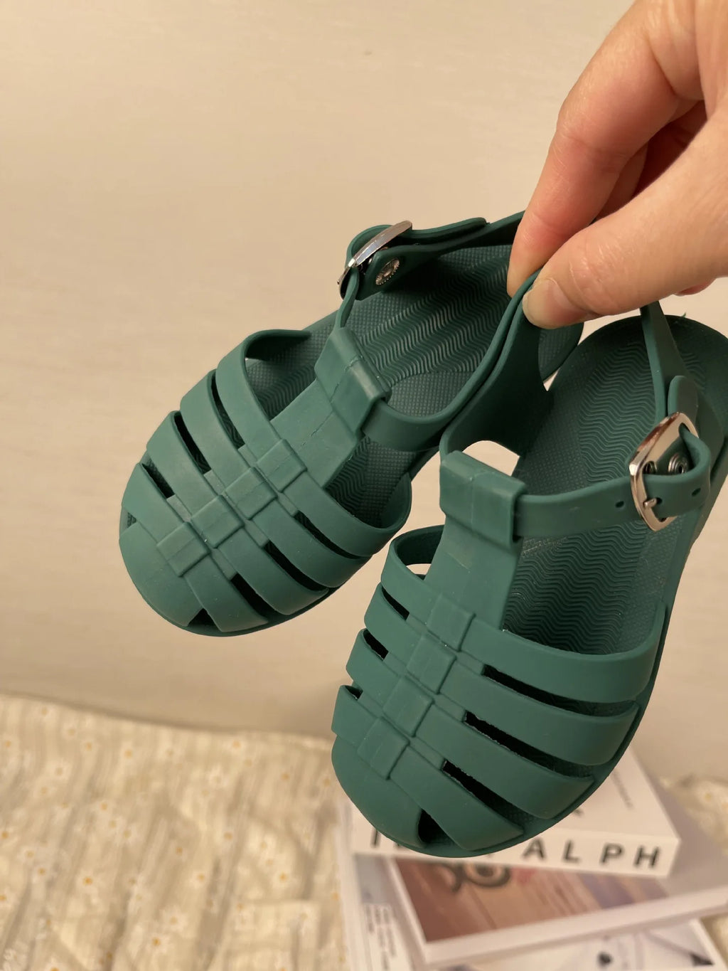 Baby Girls Summer Sandals 2-7y Toddler Soft Non-slip Princess Solid Kids Candy Jelly Children Shoes Casual Roman Sandals