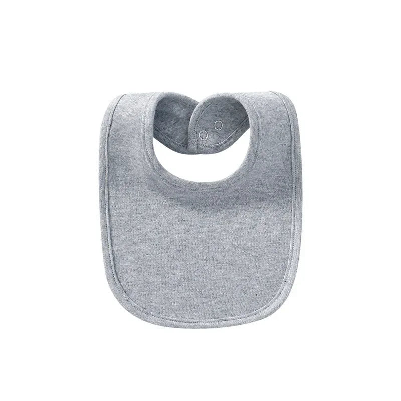 Baby Bibs Saliva Towel Stuff for Babies Solid Color Cotton Bib Boys Girls Burp Cloths Newborn Care Necessity Accessories Soft