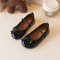 Girl Leather Shoes Simple Bowknot Princess Versatile Children's Flats Fashion Spring Autumn Kids Causal Ballet Loafers Trend New