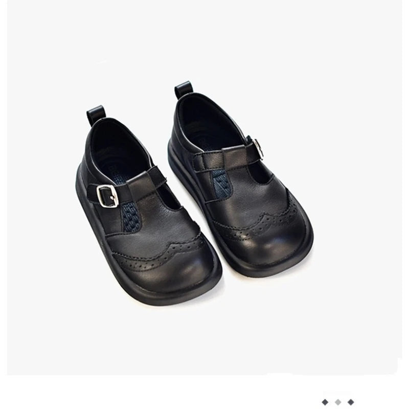 Genuine Leather Boys Leather Shoes Autumn Spring Cow Leather Children's School Shoes Party Baby Girls' Casual Shoes