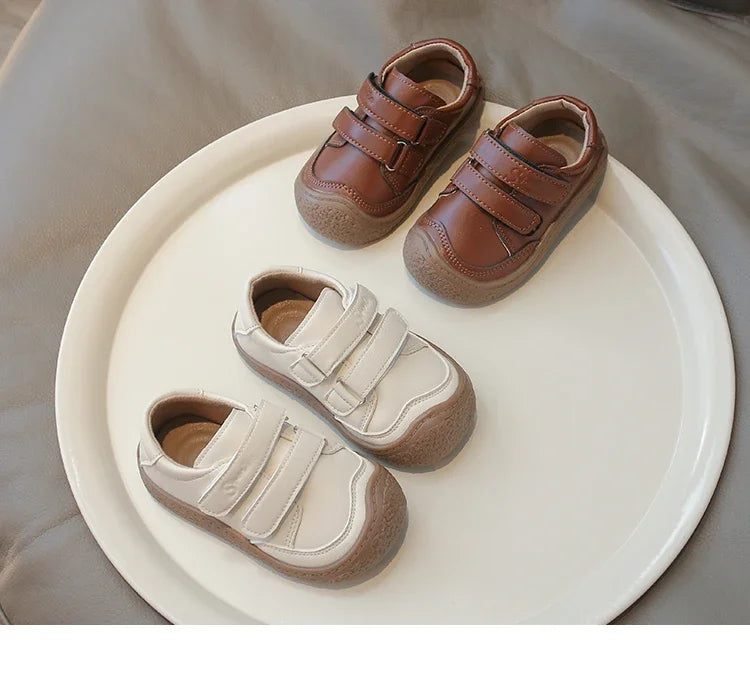 0-5 Years New Baby Shoes Microfiber Leather Toddler Boys Barefoot Shoe Star Soft Sole Girls Outdoor Tennis Fashion Kids Sneakers