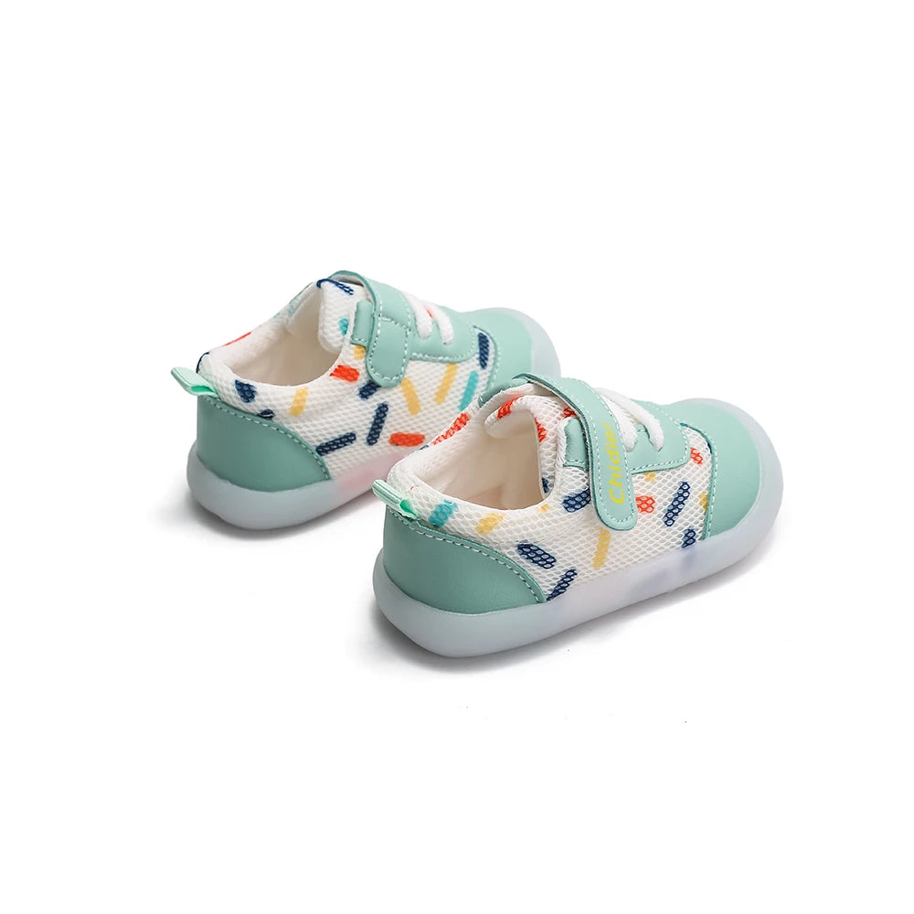 Baby Jungen Mädchen Atmungsaktive Mesh Kleinkindschuhe 1-2 Jahre Rutschfeste Weichsohlen-Sneaker