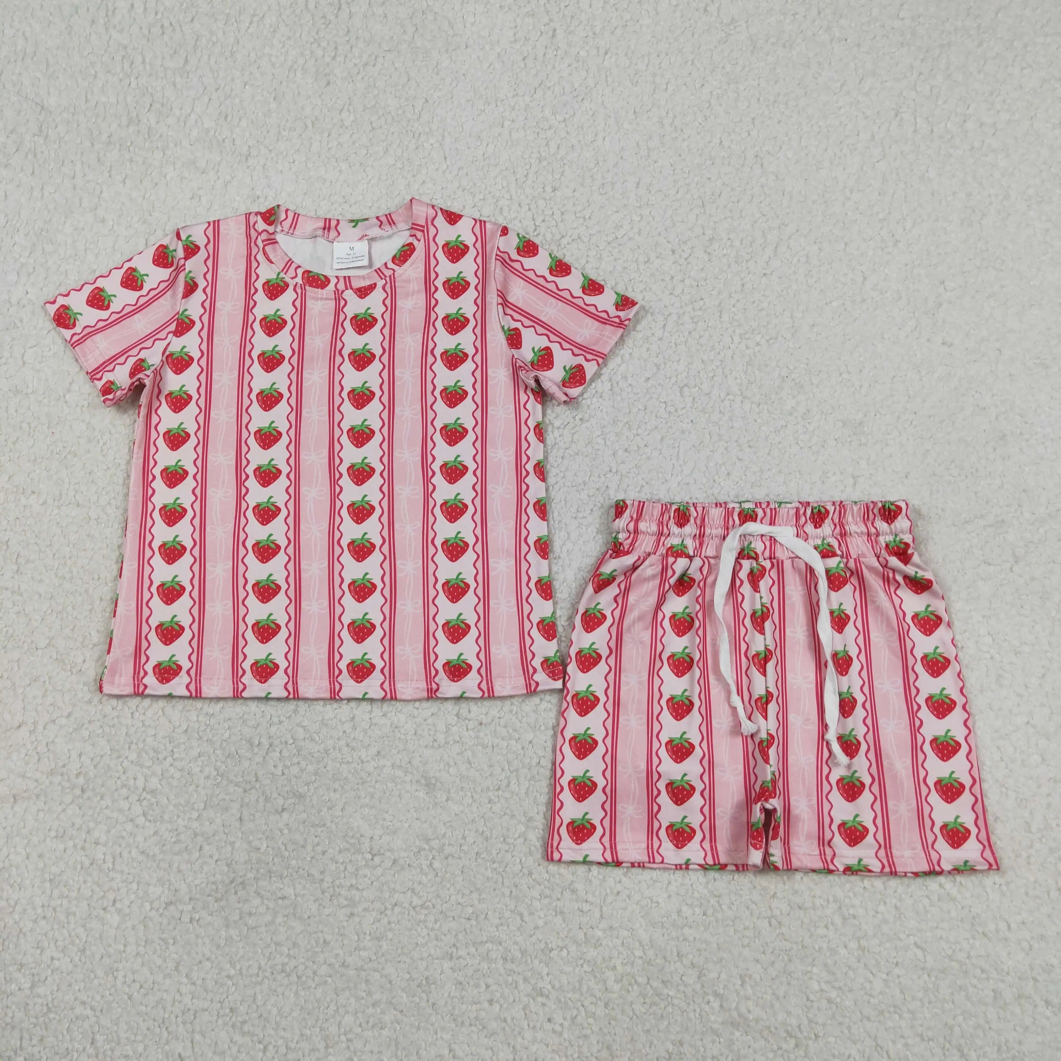 Summer clothing Baby Girls outfits Toddlers Girls wholesale boutique Embroidery Fishes Baby Girls Tunic Shorts Clothes