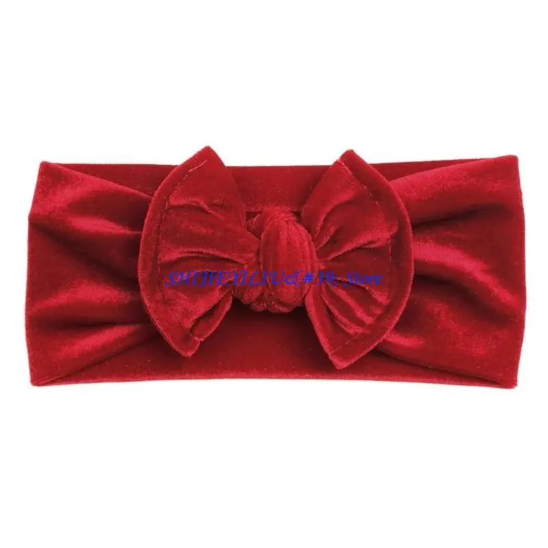 E21F Baby Headband Bows For Baby Girl Headbands Elastic Nylon Newborn Hair Turban
