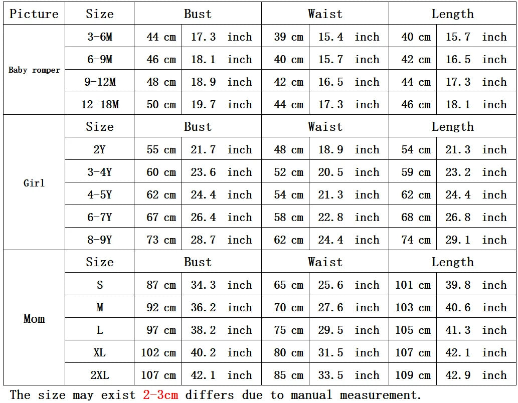 Mother Daughter Dress Summer Children's Clothing Beach Girls Dresses Vestido Baby Romper Family Matching Outfits Women Jumpsuit
