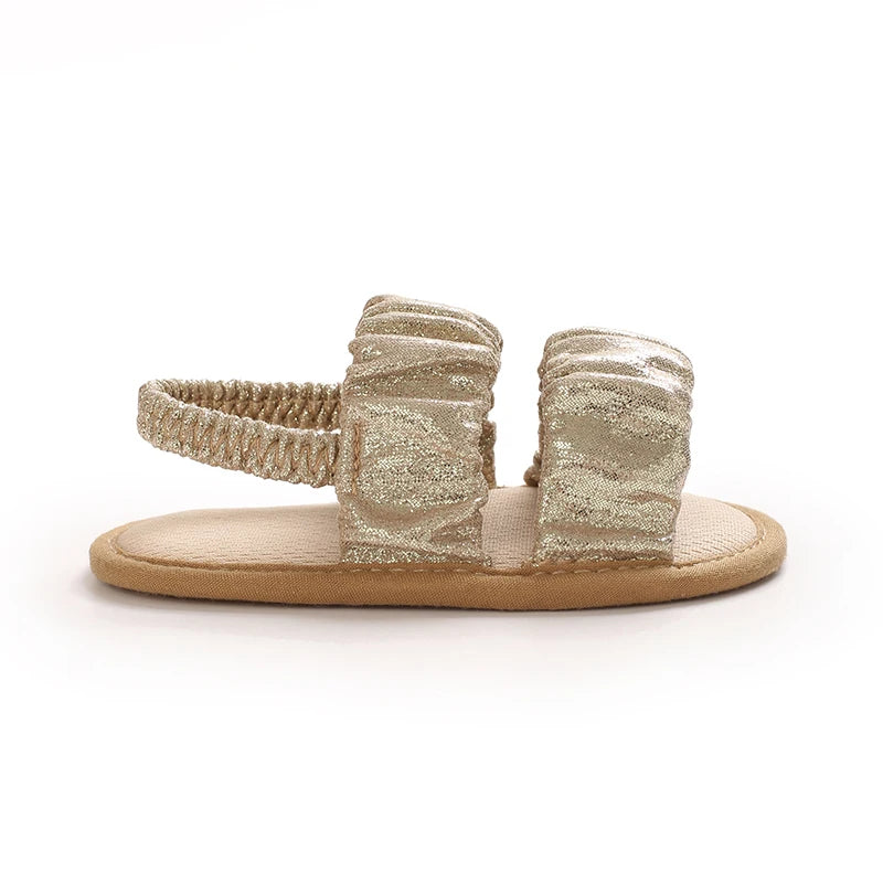 Solid Color Baby Sandals For Summer Soft Soled Non Slip Baby Walking Shoes For 0-18 Months Breathable And Anti Drop Shoes