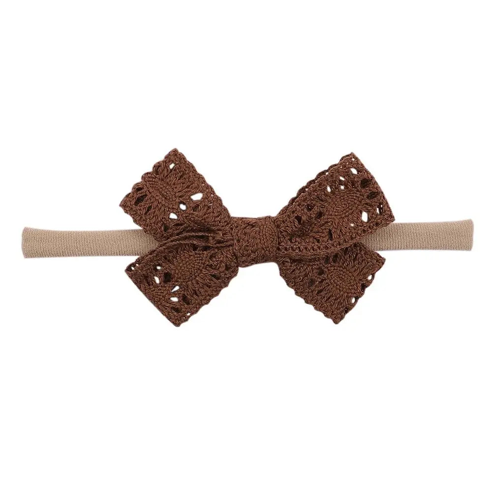 Infant Toddler Newborn Elastic Headwear Kids Nylon Soft Hairbands Baby Headband Hair Band Bow Headbands