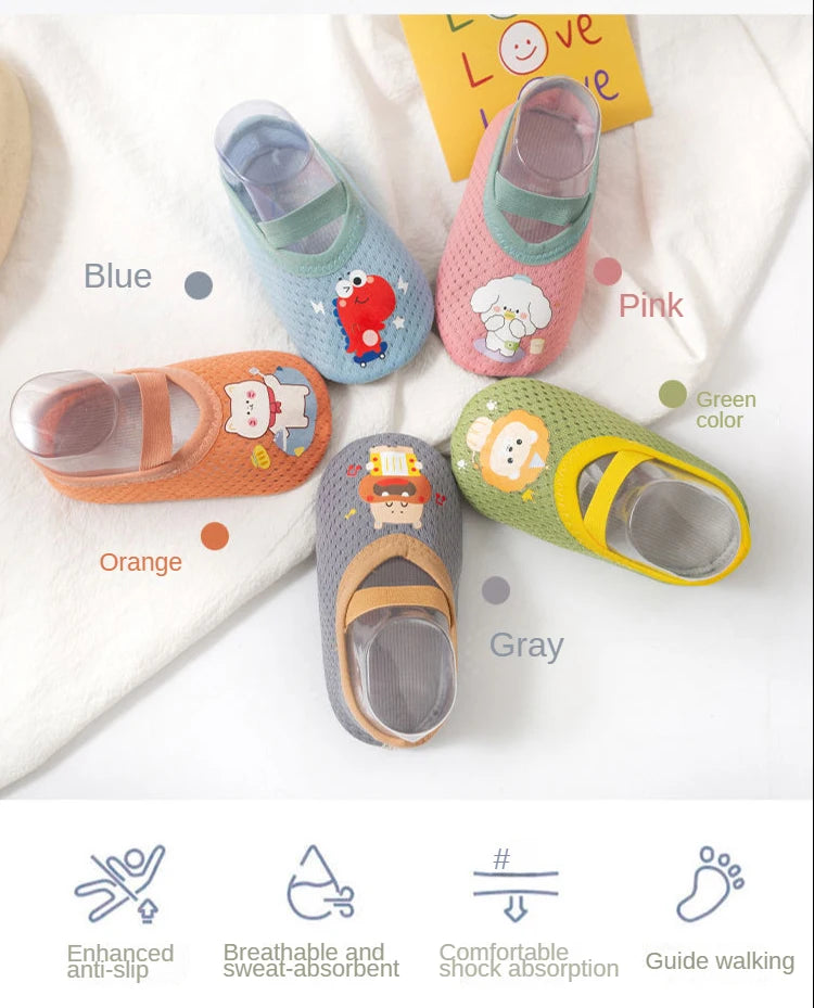 Baby Kleinkinderschuhe Lauflernschuhe rutschfeste Verdickung Schuhe Socken Bodenschuhe Fußsocken Tierstil für Babys Hausschuhe