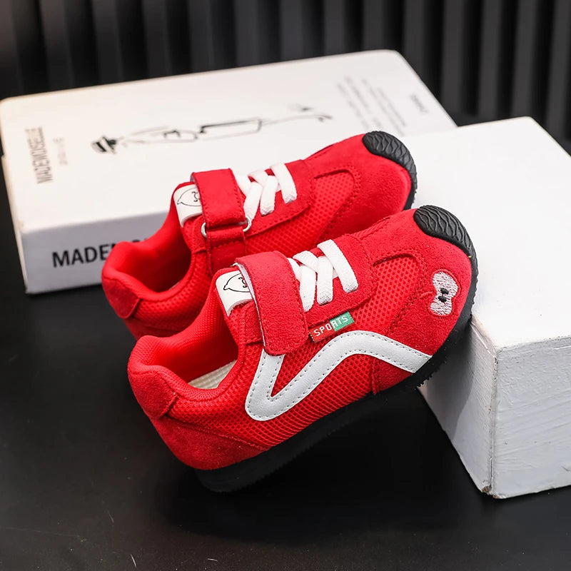 Baby Walking Shoes New Style Girls Retro Style Soft Sole Non Slip Casual Shoes Boys Breathable Versatile Forrest Gump Shoes