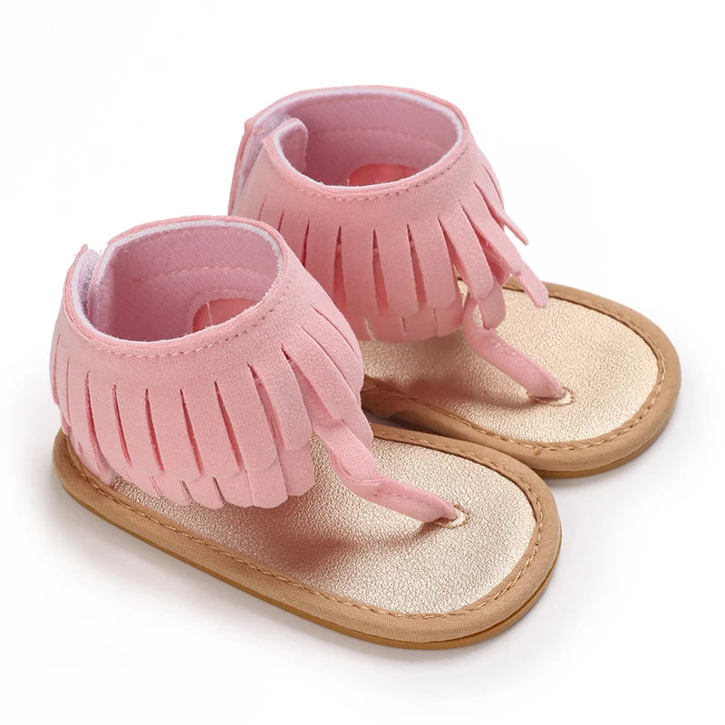 0-18M Baby Walking Sandals - Breathable Anti-Slip Soft Sole Shoes for Newborn Boys & Girls, Summer Infant First Walkers