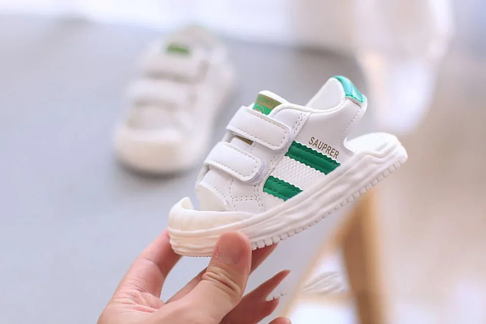 Fashion Baby Sandals Trendy Closed-Toe Sandals Children Toddler Walking Shoes Kids Outdoor Anti-Slip Soft and Comfortable Shoes