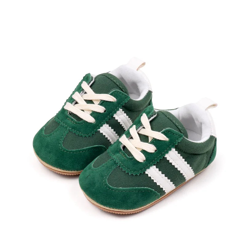 Lauflernschuhe Lässige Canvas-Sneaker für Neugeborene, Baby-Jungen und Mädchen, weiche Gummisohle, Kleinkind-Krabbelschuhe