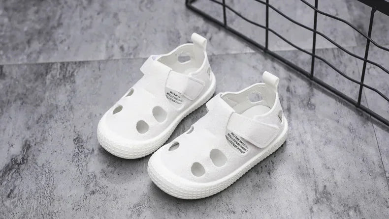 Boys Sandals Children Half Sandals for Boys Girls Toddlers Little Kids Summer Shoes Cut-outs Breathable Fashion Soft Anti-skid