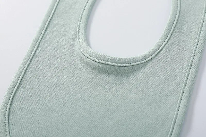 Baby Bibs Saliva Towel Stuff for Babies Solid Color Cotton Bib Boys Girls Burp Cloths Newborn Care Necessity Accessories Soft