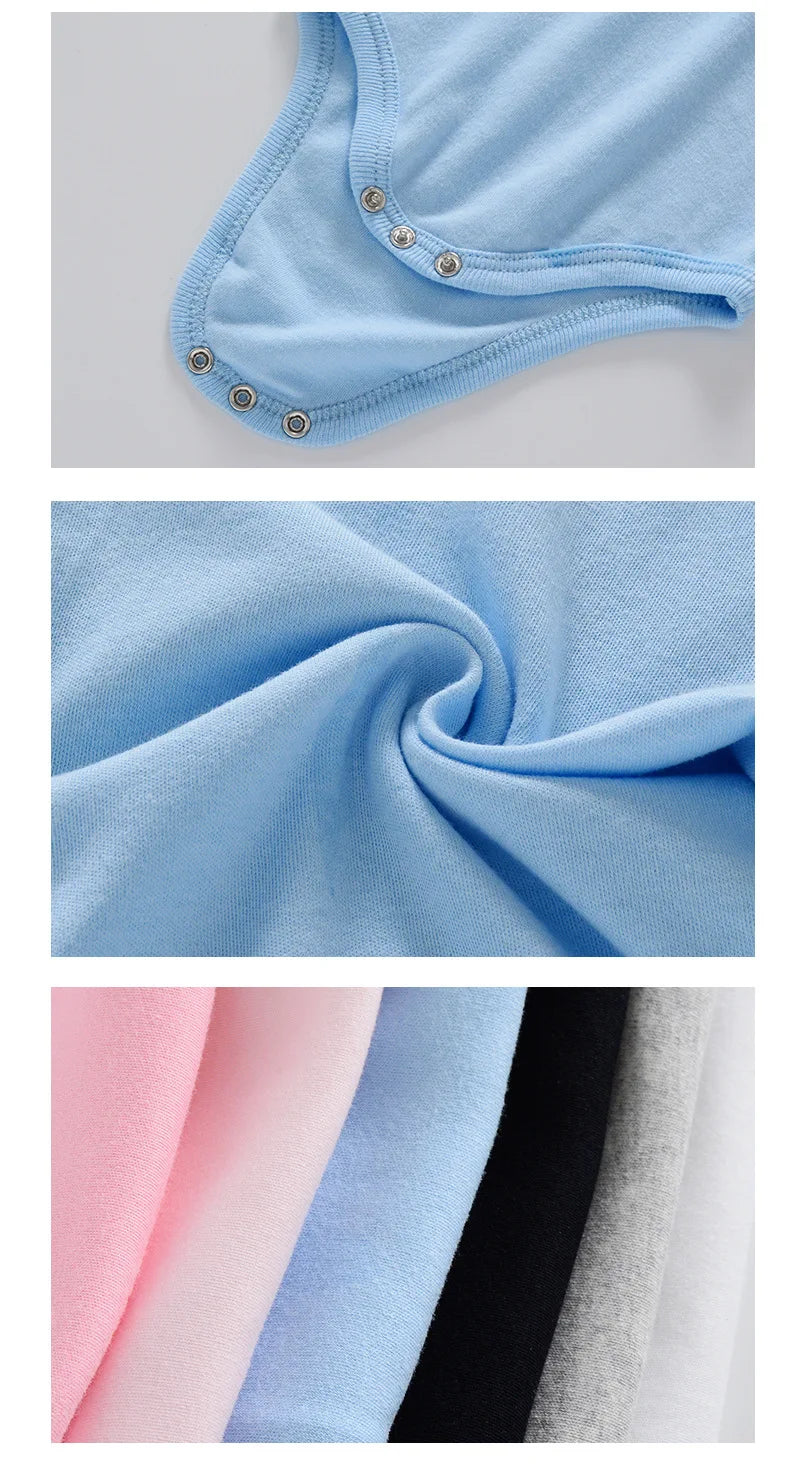 Baby Clothes Boy/Girl Baby Bodysuit Summer Clothes Solid Color Romper Soft Cotton Jumpsuit For Newborns Clothing 2024 New