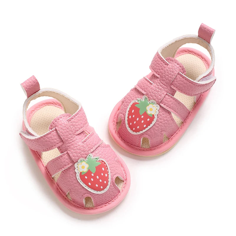 Summer sandals for baby boys and girls, breathable baby summer sandals, first walking shoes for newborns at 18 months old