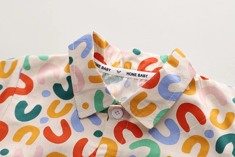 Nuevo Traje de Ropa de Verano para Bebés, Conjuntos Infantiles, Camisa de Letras de Moda para Niños, Pantalones Cortos, 2 Piezas/Conjuntos, Disfraz Casual para Niños Pequeños, Chándales para Niños