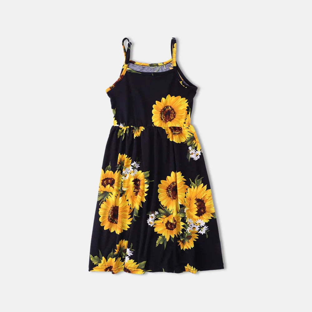 Mother Daughter Dress Summer Children's Clothing Beach Girls Dresses Vestido Baby Romper Family Matching Outfits Women Jumpsuit