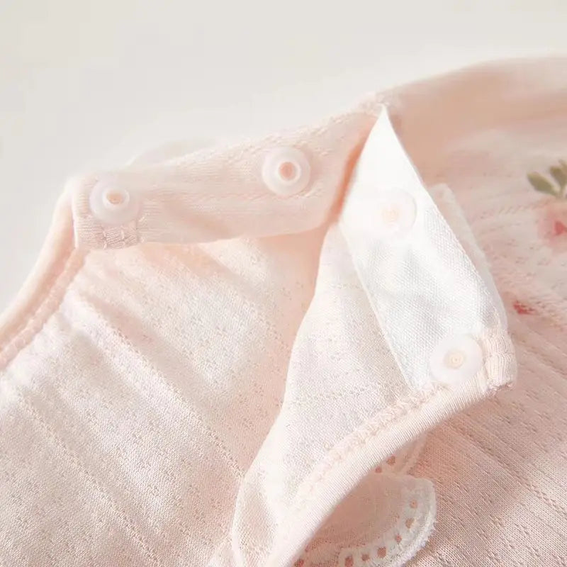 Babykleidung Sommer Outfit für Mädchen, Klasse A, 6-12 Monate, Baby Klimaanlagen Kleidung, Zweiteiliges Set, Sommer dünne Faser 80