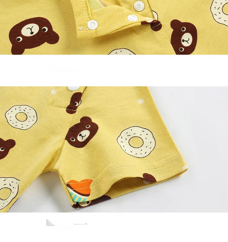 Newborn Baby Clothing Boys Girls Baby Clothes item Cotton Bodysuit Summer Short Sleeve Romper Infant Toddler Sleepwear