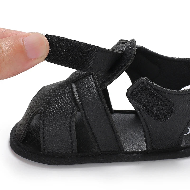 0-18M Baby Walking Sandals - Breathable Anti-Slip Soft Sole Shoes for Newborn Boys & Girls, Summer Infant First Walkers