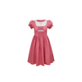 Baby One-year-old Mother and Daughter Boutique Dress Rose Red Dress Girls Summer Parent-child Mori Pastoral Dress